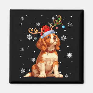 Imã Luzes de Natal Cavalier King Charles Spaniel Xma