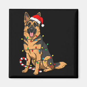 Imã Luzes de Natal para Cão Pastor Alemão Pet Cachorro