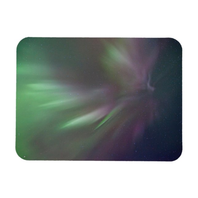 Ímã Luzes do norte | Cavalo branco, Yukon (Horizontal)