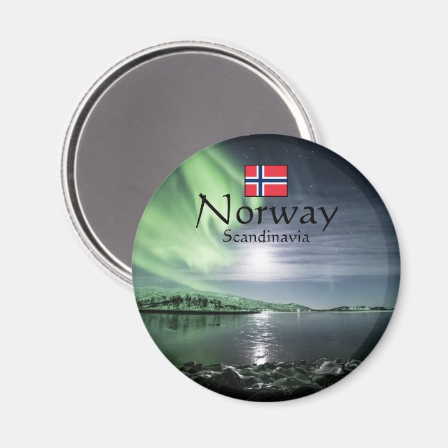 Imã Luzes do Norte Noruega (Front/Back)