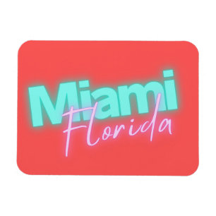 Ímã Luzes Modernas de Miami Neon