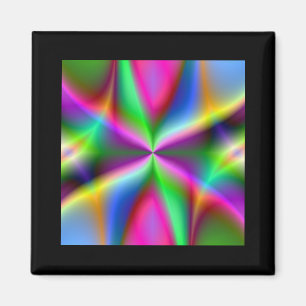 Imã Luzir Fractal Metálico Colorido