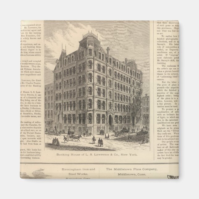 Imã LW Lawrence e BankBirmingham Iron (Frente)