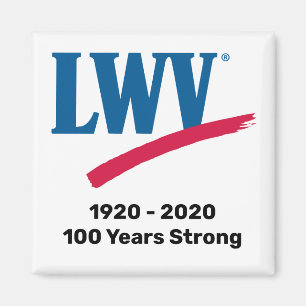 Imã LWV Magnet Quadrado com 100 Anos
