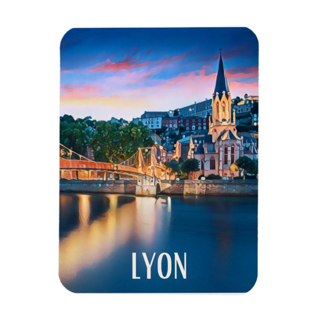 Ímã Lyon Photo Vintage (Vertical)