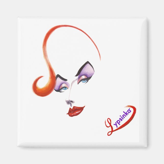 Imã Lypsinka Magnet fabulosa (Quadrado) (Frente)