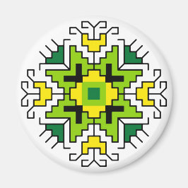 Imã M0014 Magnet Motif búlgaro folk shevitsa verde