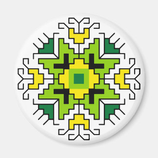 Imã M0014 Magnet Motif búlgaro folk shevitsa verde