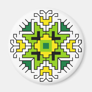 Imã M0014 Motif búlgaro Magnet shevitsa verde
