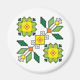 Imã M0024 Magnet Motif búlgaro folk shevitsa verde