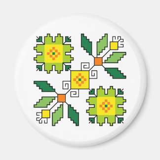 Imã M0024 Magnet Motif búlgaro folk shevitsa verde