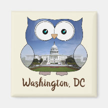 M190132 Chubby Owl | Washington DC i Souvenir