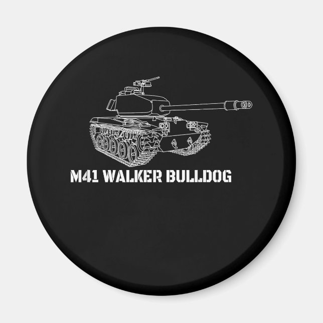 Imã M41 Walker Bulldog American Light Army Gift (Frente)