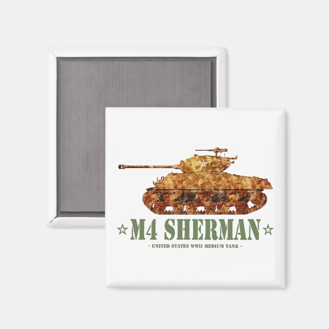 Imã M4 Sherman Segunda Guerra Mundial, 2.ª Estação Ame (Front/Back)