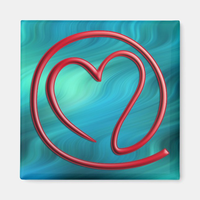 Imã m a i l 4 | ondas bluegreen (Frente)