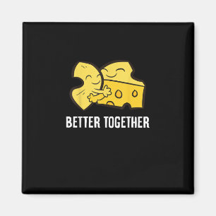Imã Mac E Queijo Juntos É Melhor Design Divertido de C
