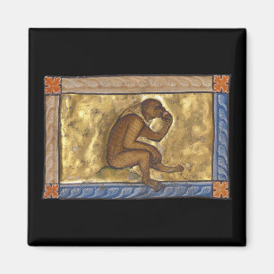 Imã Macaco Bestiário Medieval c. 1270