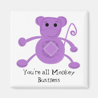 Imã Macaco Bobo Roxo