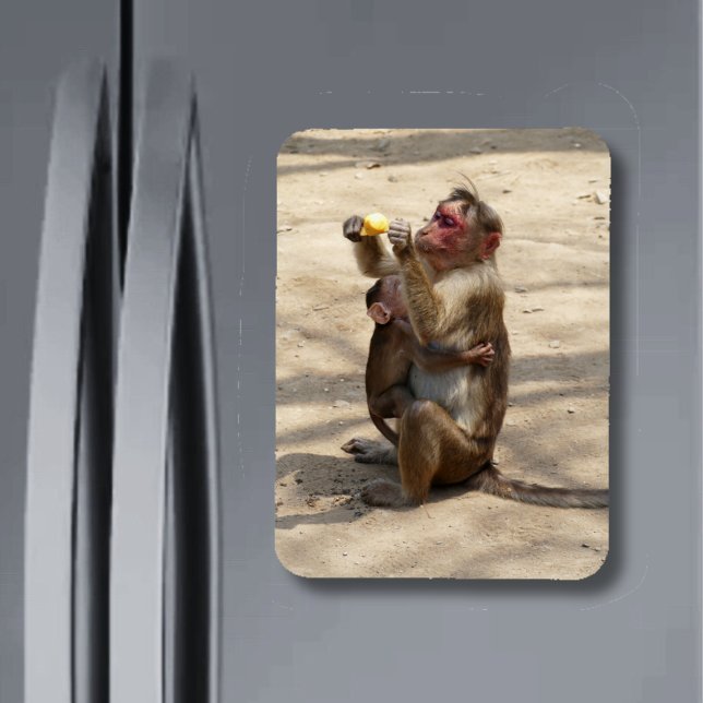 Ímã Macaco - Café da Manhã das Mães (Criador carregado)