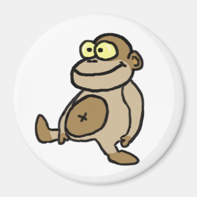 Imã Macaco de Cartoon (Frente)