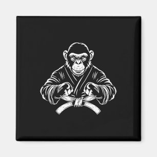 Imã Macaco de Karatê Desenhando Kickboxing Jiu-jitsu M