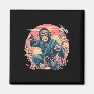 Imã Macaco de Karatê Sakura Jiu-jitsu Mma Artes Marcia
