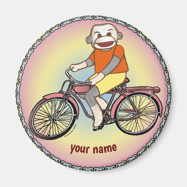 Imã Macaco de Meia de Bicicleta  (Frente)