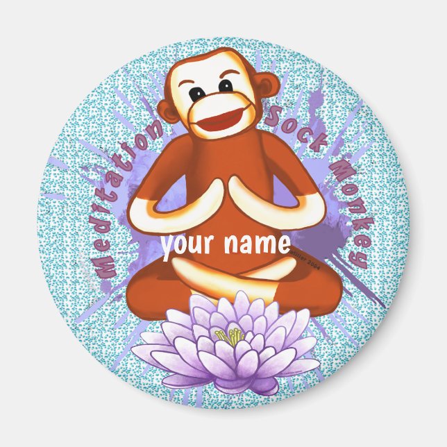 Imã Macaco de Meia Lotus  (Frente)