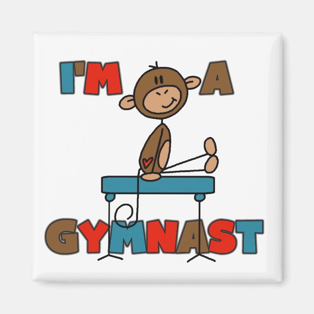 Imã Macaco Eu sou um Ginasta (Frente)
