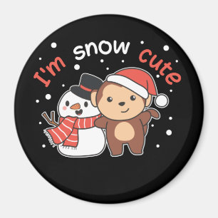 Imã Macaco Eu Te Amo Neve Muito Neve Magneta