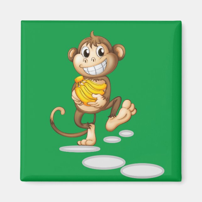 Imã macaco feliz (Frente)