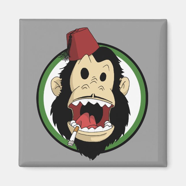 Imã macaco fumador (Frente)