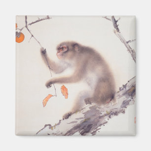 Imã Macaco pintando macaco japonês ano Zodiac BirthD