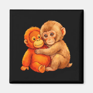 Imã Macaco punho bebê fofo animal engraçado