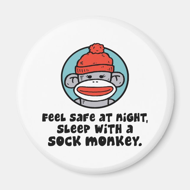 Imã Macaco Sock (Frente)