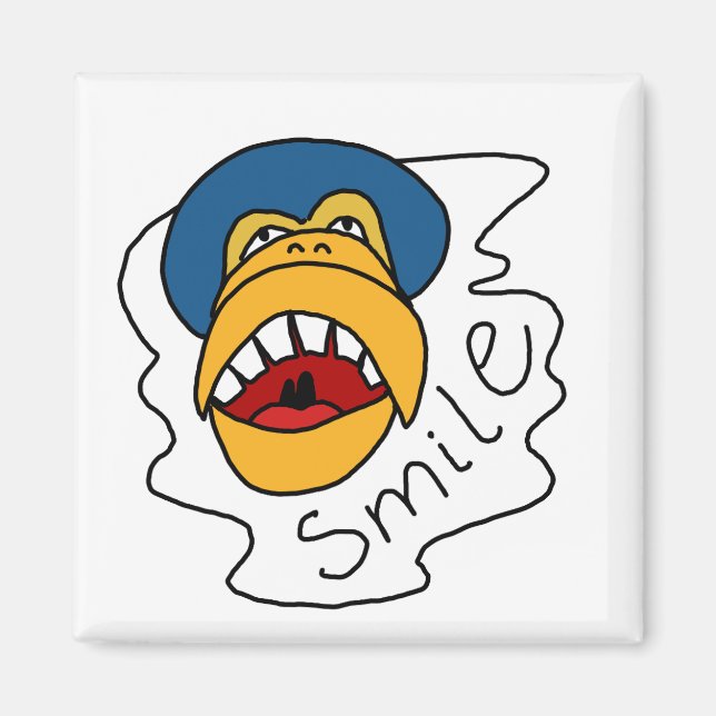 Imã macaco sorridente (Frente)