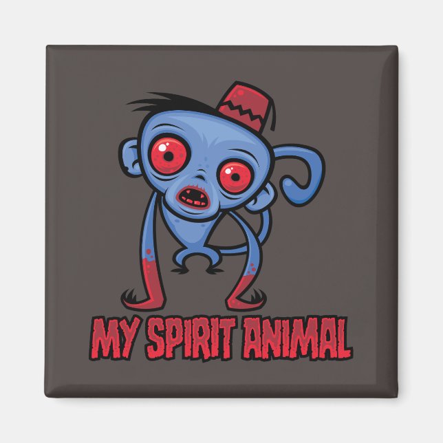 Imã Macaco Zumbi é Meu Animal Espiritual (Frente)