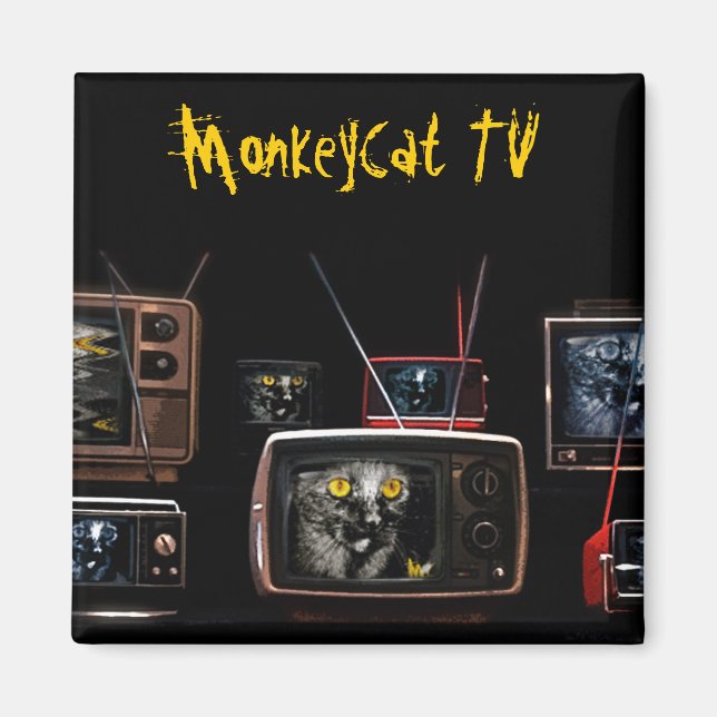 Imã MacacoCat TV Magnet (Frente)
