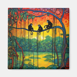 Imã Macacos-aranha no galho