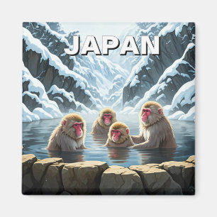 Imã Macacos-da-neve do Parque Jigokudani Japão