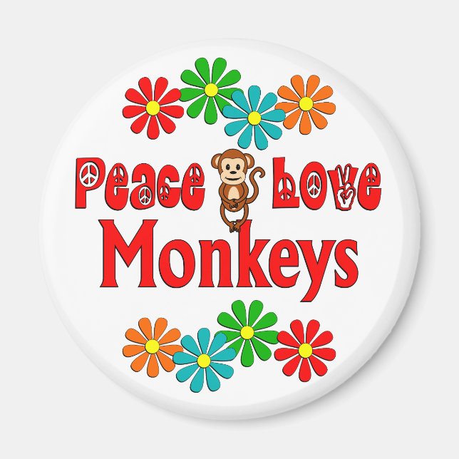 Imã Macacos do Amor pela Paz (Frente)