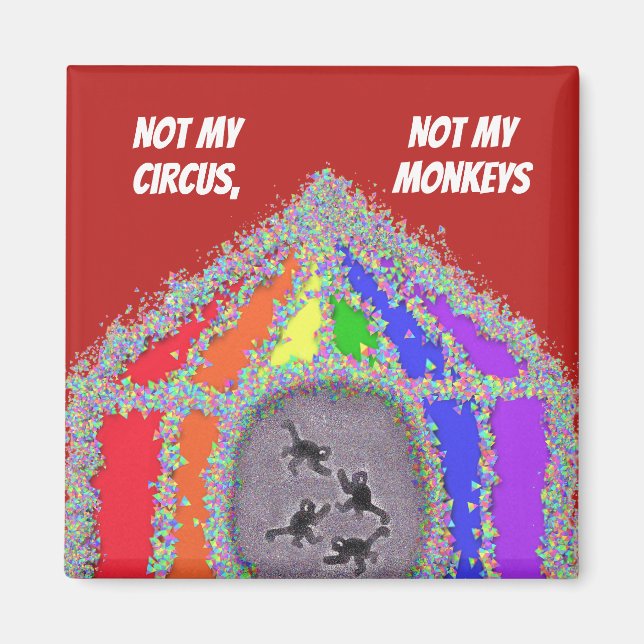 Imã Macacos engraçados (Frente)