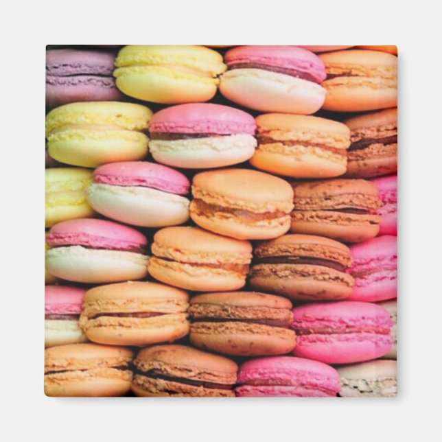 Imã Macarons Coloridos (Frente)
