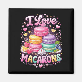 Imã Macarons de Amor Doce
