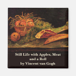 Imã Maçãs, Carne e um Pão por Vincent van Gogh