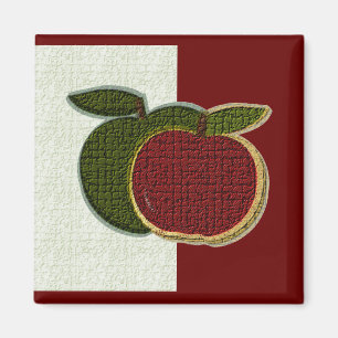 Imã Maçãs texturizadas (menta/cranberryi)