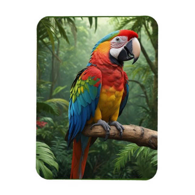 Ímã Macaw Parrot (Vertical)