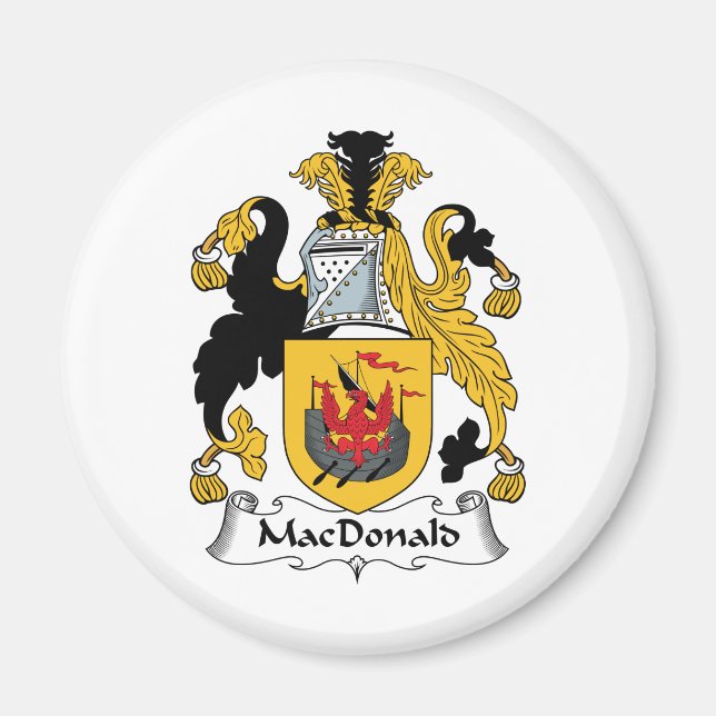 Imã MacDonald Family Crest (Frente)