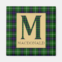 Imã MacDonald Tartan Monograma M