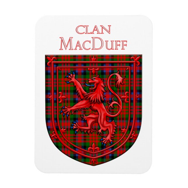 Ímã MacDuff Tartan - Xadrez escocesa Rampant (Vertical)